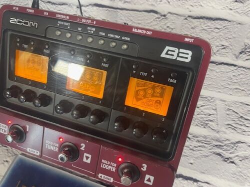 Zoom B3 Multi-Effects Guitar Effect Pedal Free ship from japan fast ship vintage - Picture 5 of 14
