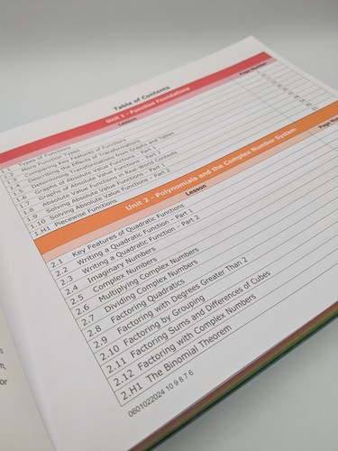 Florida's B.E.S.T. Standards Algebra 2 First Edition, Volume 1, Units 1 - 7 - Bild 5 von 10