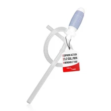 TRDP15 Heavy Duty Manual Fuel Transfer Pump Siphon, Fast Flow 3.2 GPM, Flexib...