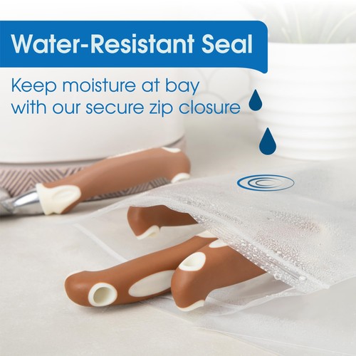 - 8” X 10” (100 Count) 4 Mil Heavy Duty Clear Plastic Reclosable Zip Poly Bag... - Picture 4 of 7