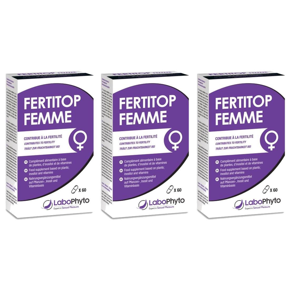Labophyto Fertitop Femme complément alimentaire fertilité et ovulation 3x60 gélules
