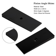 2PCS 2" Wide 4°Degree Steel Leaf Spring Degree Shims Black TU