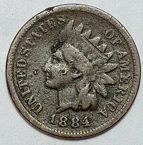 Indian Head Penny Lot of "1" VERY NICE 1884 GOOD OR BETTER°$ FREE SHIPPING $#770