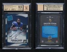2017 Donruss Optic Rated /150 Dalvin Cook #193 BGS 9.5 GEM MINT Rookie Auto RC