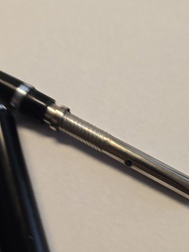 Vintage Sheaffer Snorkel White Dot Fountain Black Pen - Picture 7 of 11