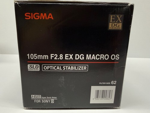SIGMA 105mm f/2.8 EX DG MACRO OS Lens for SONY A Mount Mint!! - Picture 13 of 13