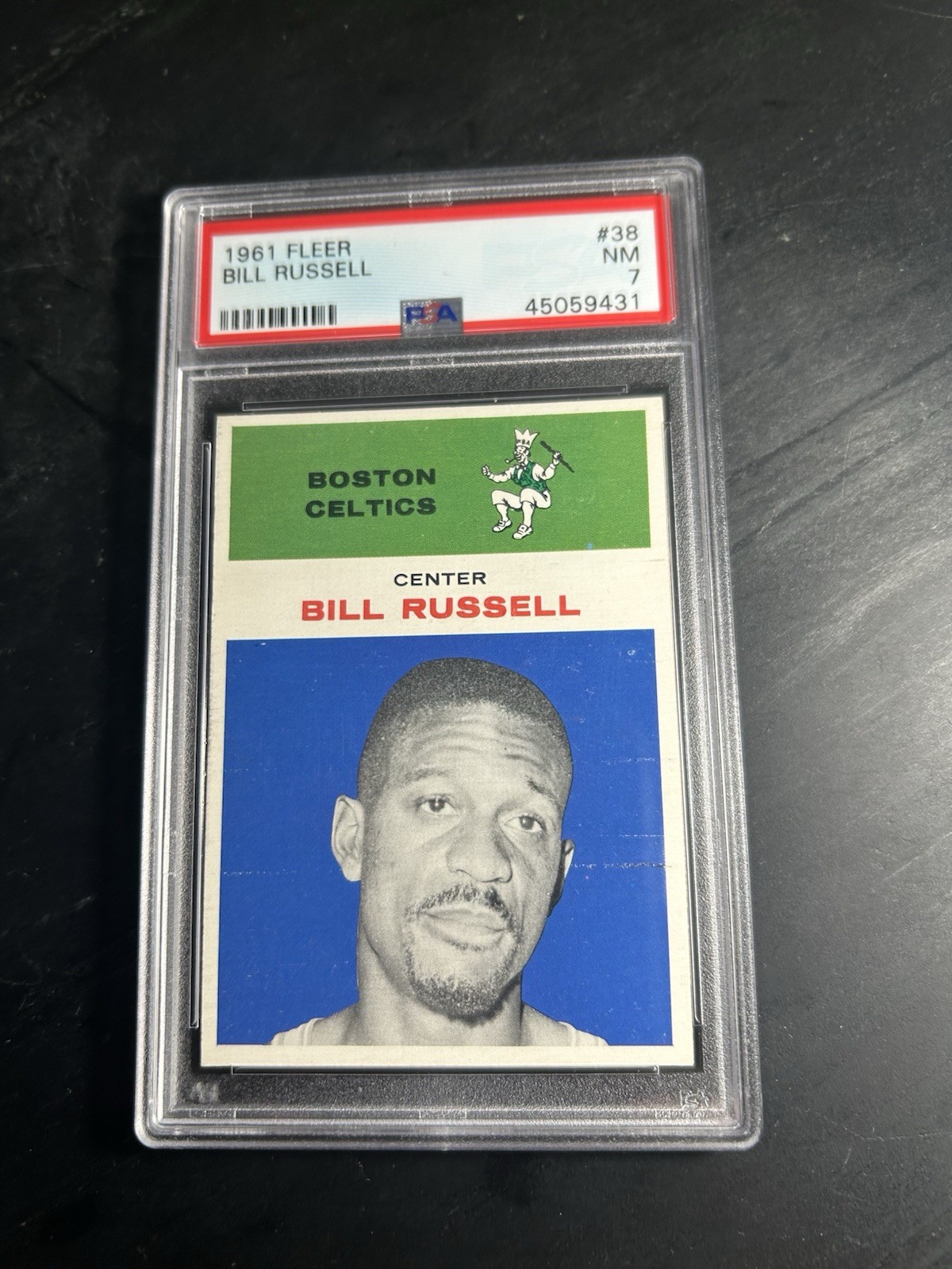 1961 Fleer #38 Bill Russell PSA 7 Boston Celtics HOF