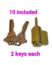 NOS 10 LSDA SC Keyway Cylinder with 2 Keys SC keyway 5 Pins Locksmith