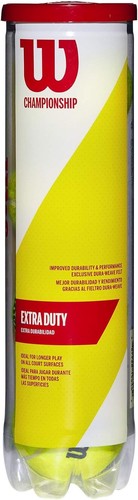 Wilson Champ Extra Duty Tennis Balls Pack of 4, Yellow