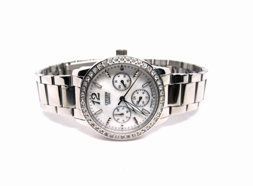 Citizen MOP Dial Swarovski Crystals  Women's Quartz Watch- ED8090-53D - Picture 1 of 11