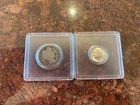 1906 Barber Quarter + 1951 Dime: 90% Silver US Coins