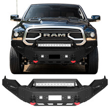 Front Bumper For 2013-2018 Dodge Ram 1500 19-23 Classic w/LED Light D-Rings