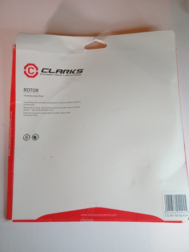 Clarks Disco Freno Rotore Acciaio 180mm E-bike MTB Hybrid incl 6 Bulloni Torx SIGILLATO - Foto 2 di 8