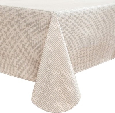 Heavy Duty Vinyl Tablecloth with Flannel Backing 70 x 52 (Rectangular) Weave