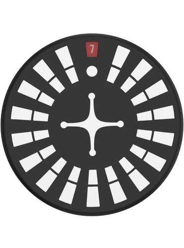 Phone Grip with Expanding Kickstand, Spinning PopSocket - Roulette Design - Picture 5 of 6