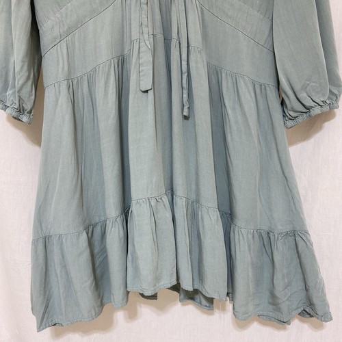 Mini Vestido Baltic Born Amelia Boho Campesino Cabaña Verde Salvia - Extra Grande XL - Imagen 8 de 14
