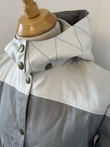 Impermeabile con cappuccio grigio pellegrino taglia S made in England - Foto 3 di 12