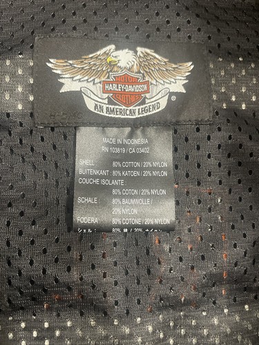 Women Sz 1W HARLEY DAVIDSON Jacket BLACK CROP ORANGE RHINESTONE BACK LOGO Bling - Picture 11 of 17