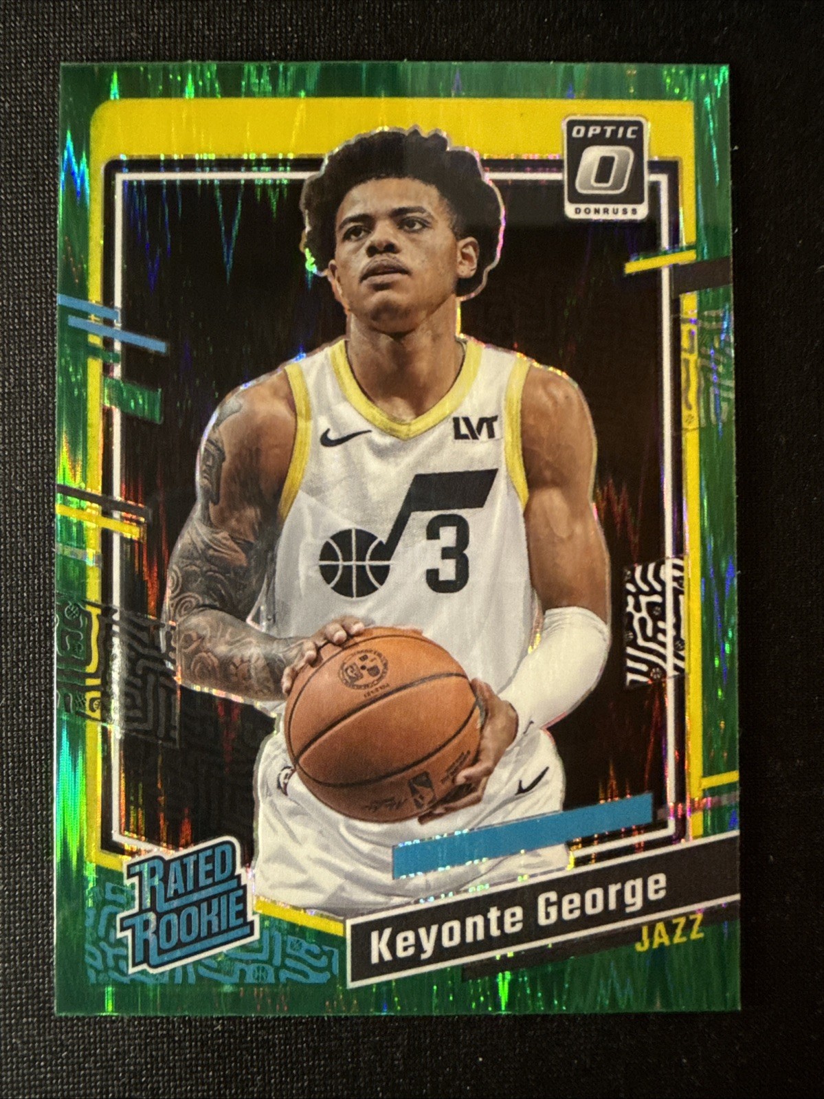Keyonte George Rated Rookie RC 2023-24 Optic Green Shock Prizm #223