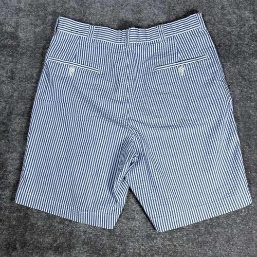 Brooks Brothers Shorts Men’s 32 Blue Striped Genuine Seersucker Chino - Picture 2 of 8
