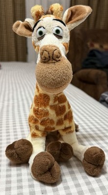 Retro 2005 Melman Giraffe Madagascar 10'' RUSS Celebrity Bean Bag Plush