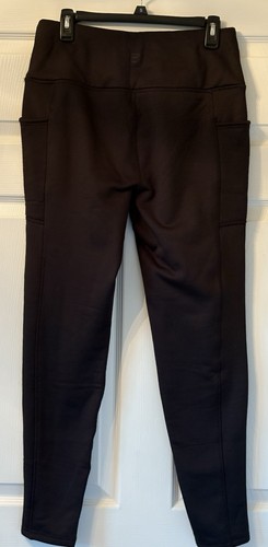 Avalanche Outdoor Supply Insulated Leggings Womens Large Black Fleece Lined VGUC - Picture 6 of 9