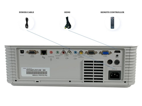 SMART UF70W HDMI DLP PROJECTOR 3000 ANSI LUMENS + REMOTE CONTROL + LAMP 4036HRS - Picture 6 of 9