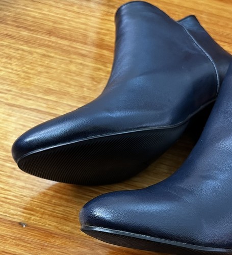 MAGNINI Ladies Dark Blue Navy “Dusk” Zip Up Leather Boots 36 / 5.5 AU Like New - Bild 3 von 16