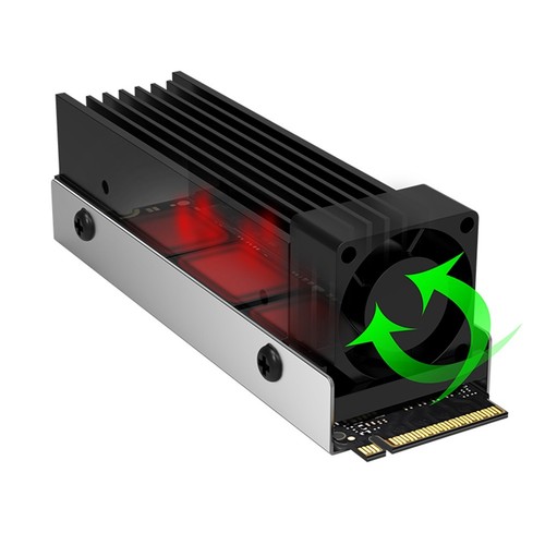M.2 SSD NVMe Heat Sink M2 2280 Solid State Disk Air Circulation Radiator6122 - Afbeelding 5 van 10