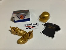 Zuru Mini Brands Sneakers, Reebok Rare Gold Pump It Up Sneakers and Ball Cap