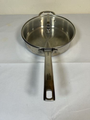Cuisinart 3 Quart Edelstahl Induktionsfertig Bratpfanne Pfanne 7733-24PP & Deckel - Bild 3 von 7