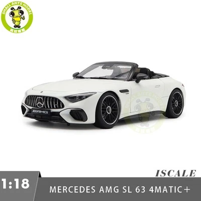 1/18 ISCALE Mercedes Benz AMG SL63 R232 Diecast Modellauto Geschenke für Freunde