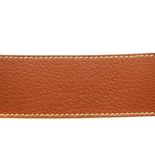 Salvatore Ferragamo Belt Leather Brown Women Gold Gancini Bukle from Japan - Picture 16 of 24