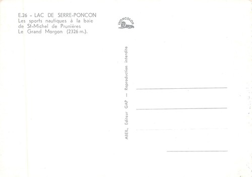 05-LAC DE SERRE PONCON-N�2871-C/0029 - Picture 2 of 2