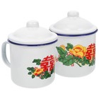  2pcs Unique Chinese Element Teacup Sturdy -proof Enamel Tea Cup Household