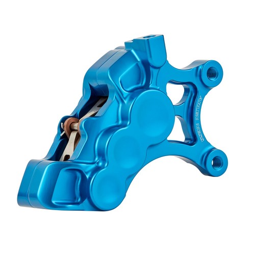 Arlen Ness 14" 6-Piston Differential Bore Blue Right Brake Caliper (02-203) - Picture 2 of 2