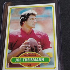 1980 Topps Football #475 Joe Theismann Washington Redskins NM