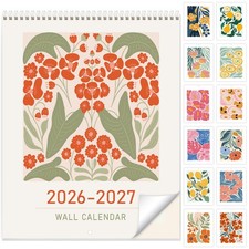 Wall Calendar 2026-2027, Vertical Calendar Wall 2026, 18-Month Aesthetic Cale...