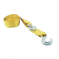 Erickson 2" x 15' Tow Strap Tie Down with Hooks 5000 lb Yellow 01002