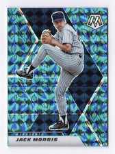 2021 Panini Mosaic #176 Jack Morris SP Choice Peacock Mosaic Prizm SSP Case Hit