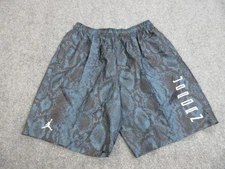 Nike Air Jordan 11 Retro Shorts 2XL Snake Print Blue Black Mens Drawstring