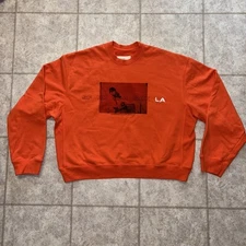 D-R-G-N Shadow Box Crew Designer Bruce Lee Sweatshirt Men’s Sz Small Orange $395