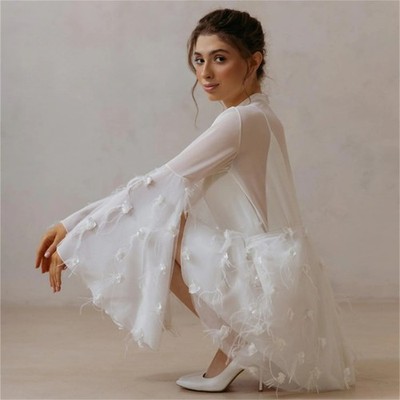 Feather Prom Dress Customized Evening Dresses Short Style New in Dresses Mini