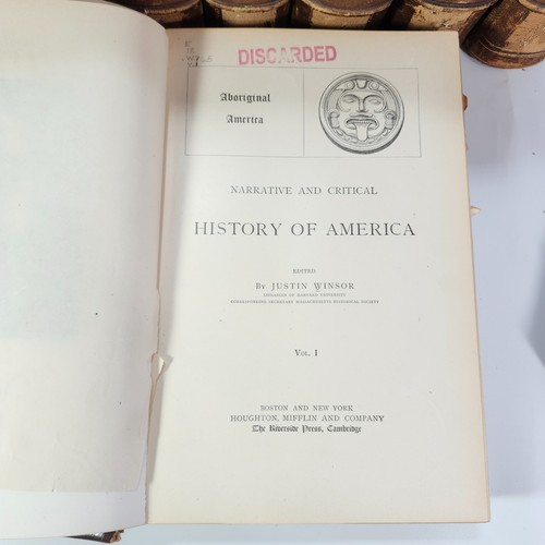 Antikes Buch Erzählung Kritische Geschichte Amerika 8 Bände Satz 1884-‘89 Houghton HC - Bild 6 von 24