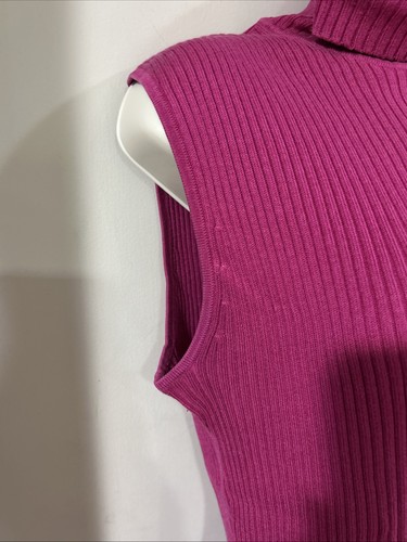 Chicos Maglione Smanicato Girocollo ROSA Donna 2 (L 12-14) MISTO SETA a costine - Foto 2 di 4