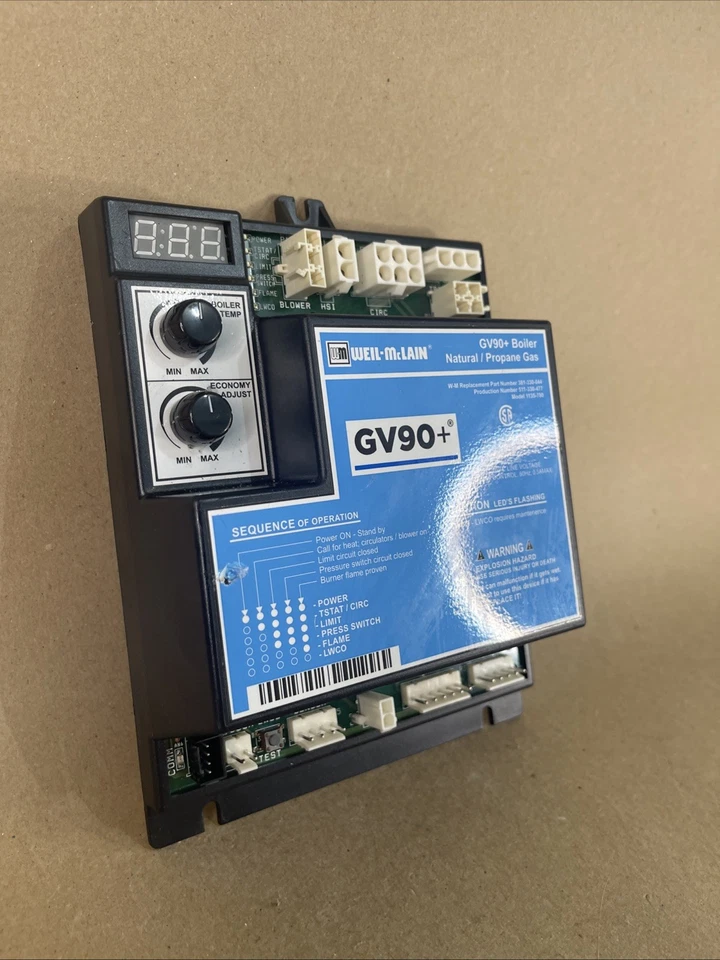 OEM Weil-McLain 381-330-044 Control de encendido 511-330-477 Modelo 1135-700 (C1) Foto 2 de 4