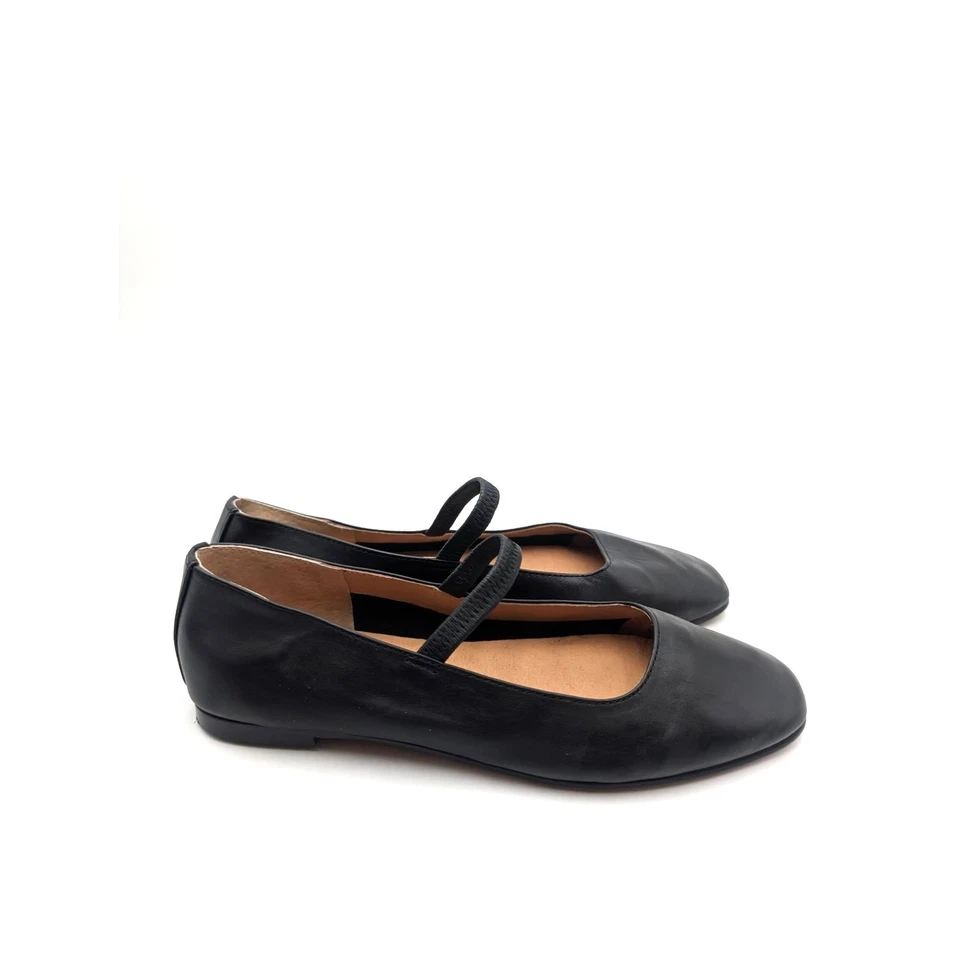 Correa elástica plana Madewell The Greta Ballet para mujer negra talla US6 EU36 Foto 4 de 4