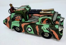 VTG MADE IN JAPAN TIN TOY Tank Armored Car Combat Tin Vehicle Friction Powered