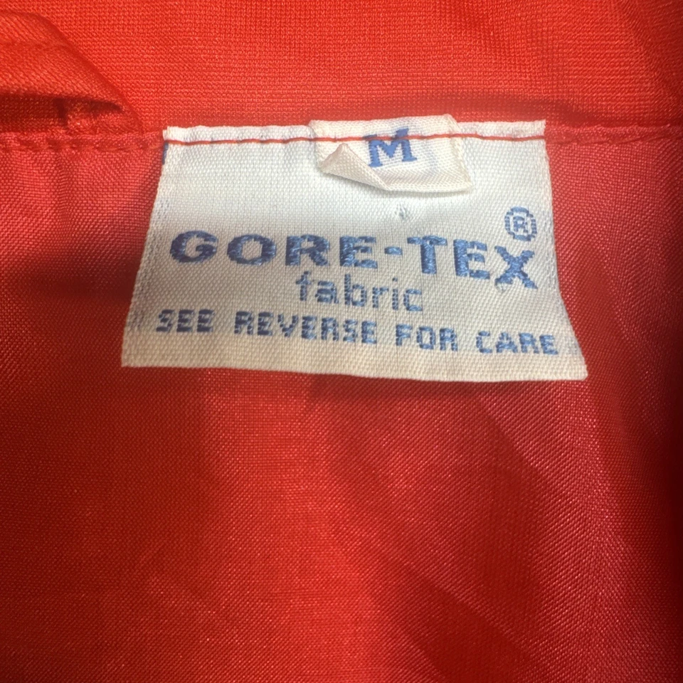 Chaqueta de lluvia cortavientos vintage Jack Nicklaus roja Gore-Tex para hombre mediana Foto 3 de 4