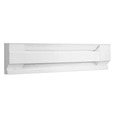 Electric Baseboard Heater Convection White Steel-Sheathed 240/208-Volt